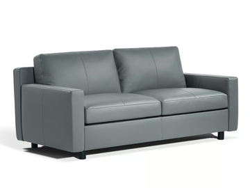 MASSIMOSISTEMA - Leather sofa bed by Poltrona Frau - view 2